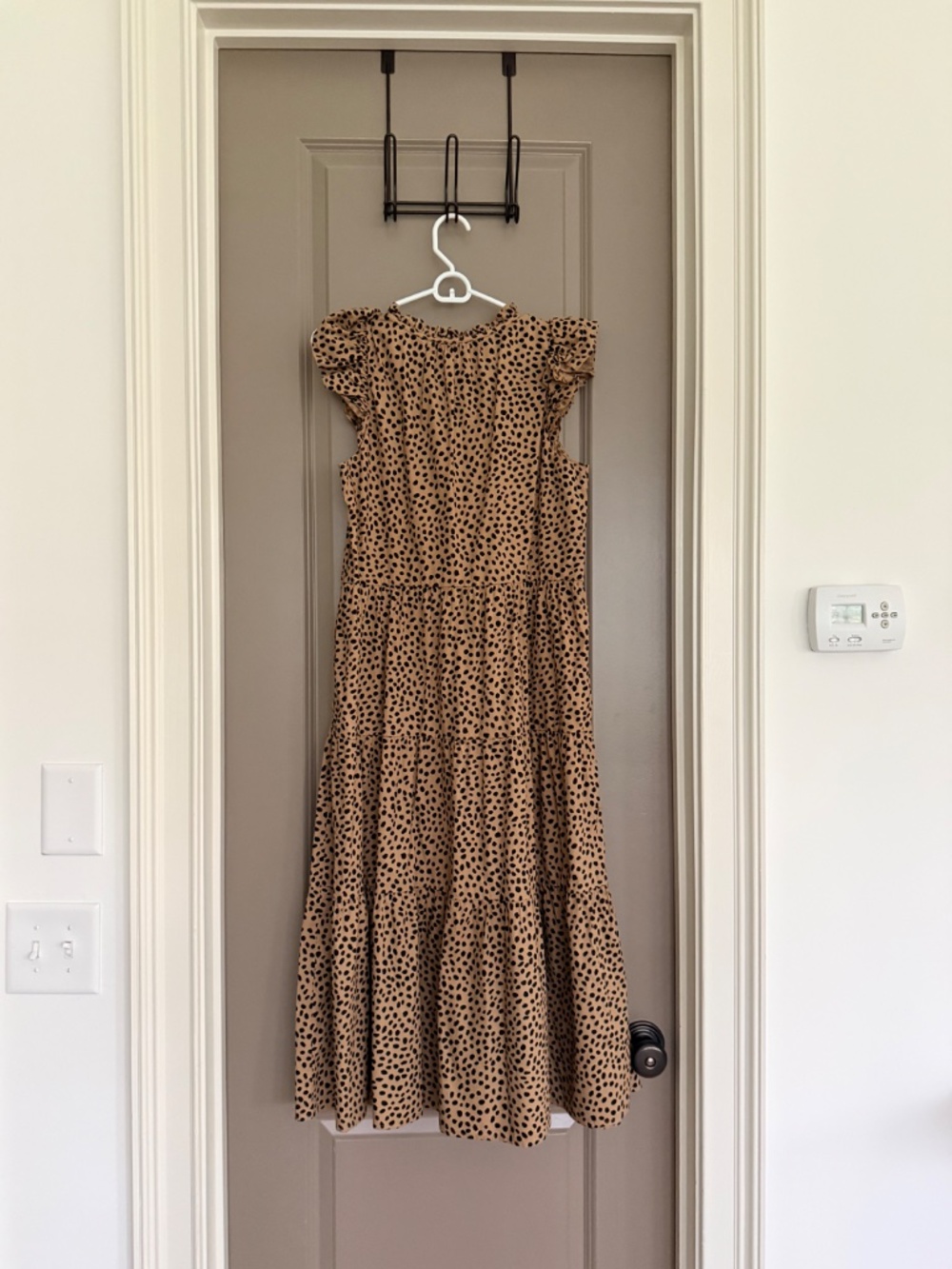 J. Crew Factory Tan Leopard-Print Midi Dress - Picture 4 of 4